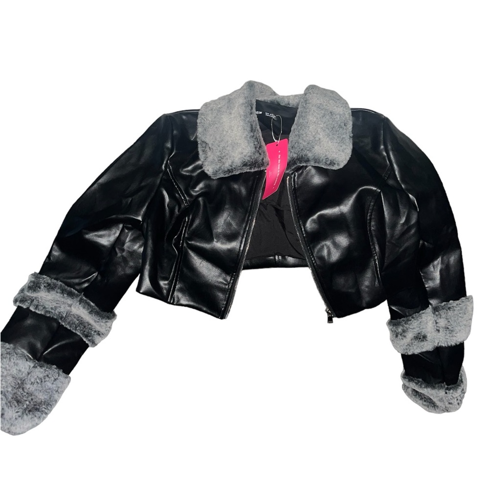 Leather Fur jacket